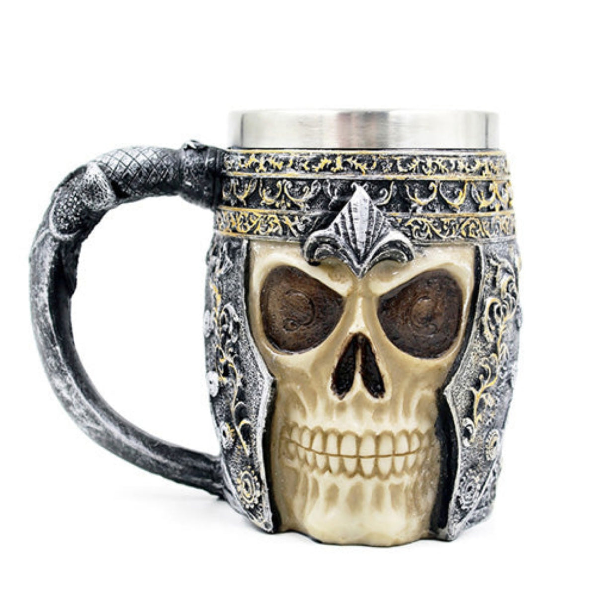 Buy Milltown Merchants™ Black Skull Mug Set - Skull Beer Stein