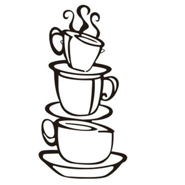 Coffee Cup Wall Sticker