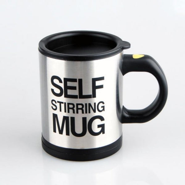 The Spinning Self Stirring Coffee Mug - Black