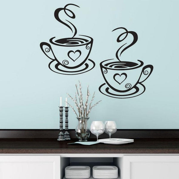 Coffee Cups Wall Sticker