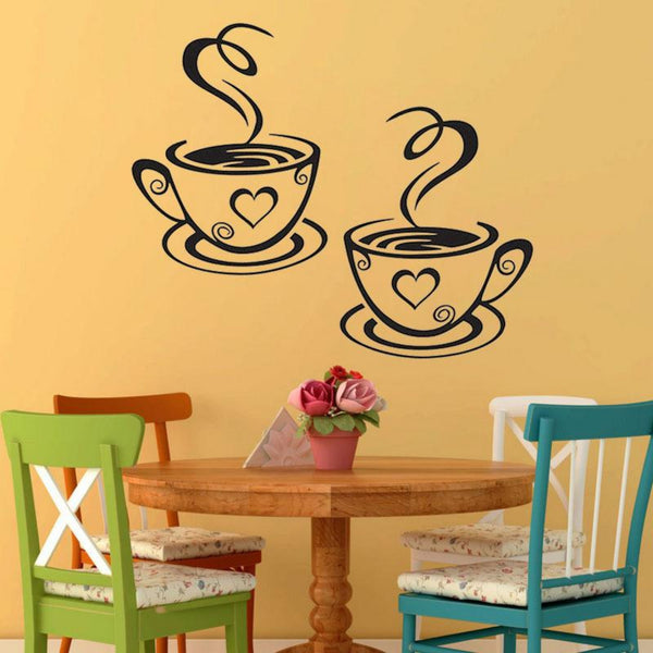 Coffee Cups Wall Sticker