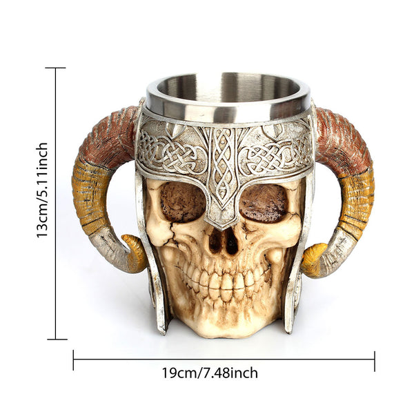 Road Warrior Skull Coffee Mug