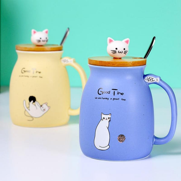Bubbles Cat Ceramic Coffee Mug