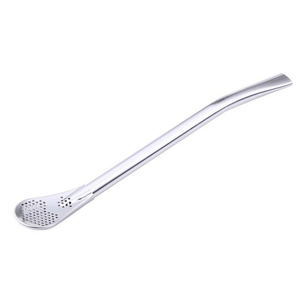 Coffee Spoon Stainless Steel Drinking Straw