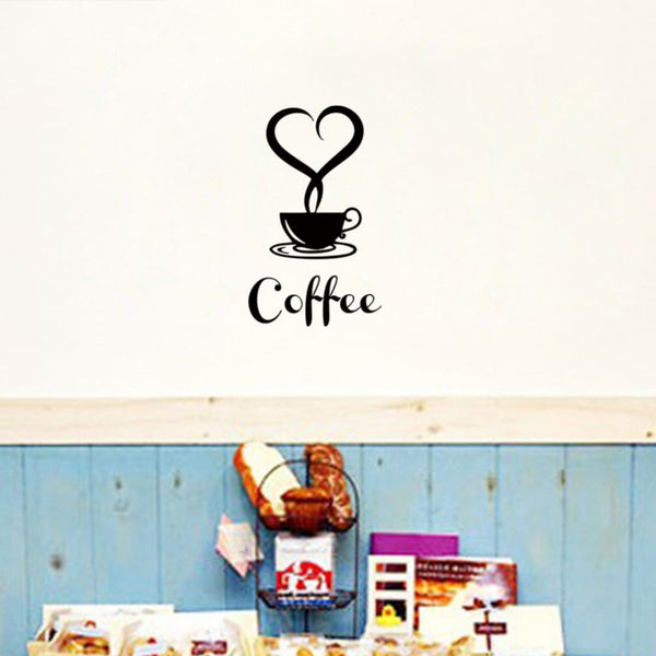 Love Coffee In The Cup Coffee Wall Sticker