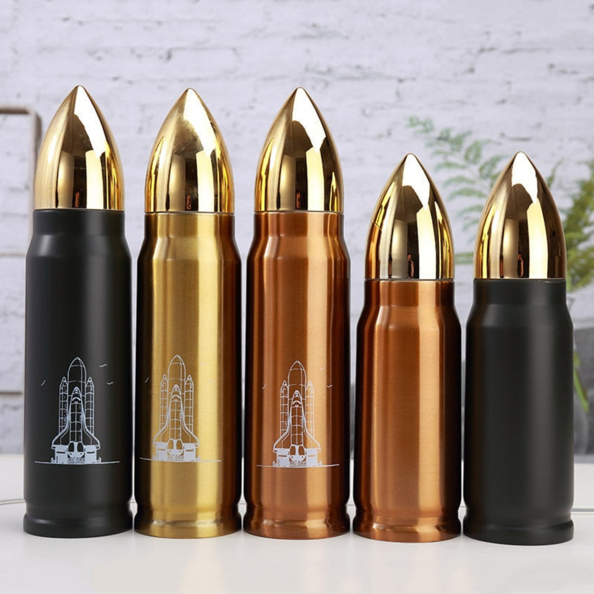 Water Bottle Stainless Steel 350ml Vacuum Insulated Water Bottle Bullet  Shape Travel Cup Keep Warm