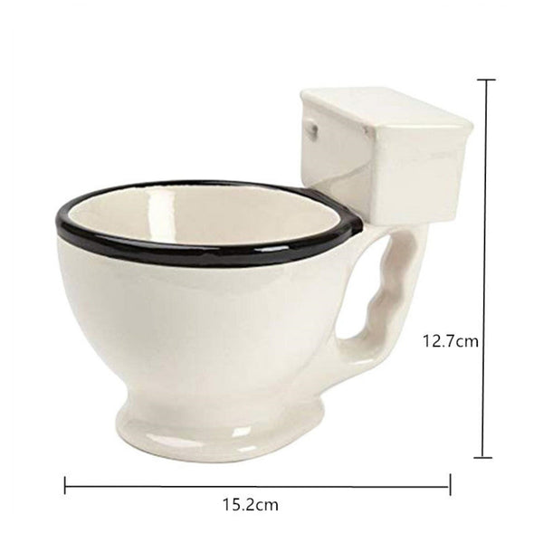 The Porcelain Throne Toilet Seat Funny Coffee Mug