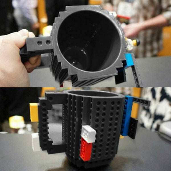 Build-On Brick Mug - Creative Building Blocks Coffee Mug