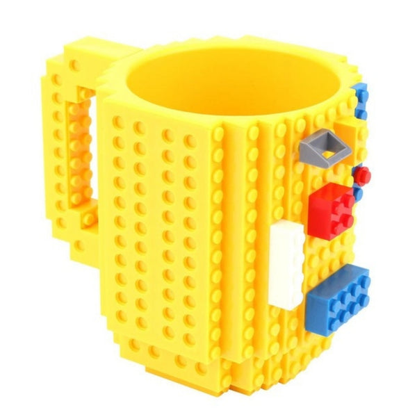 Build-On Brick Mug - Creative Building Blocks Coffee Mug
