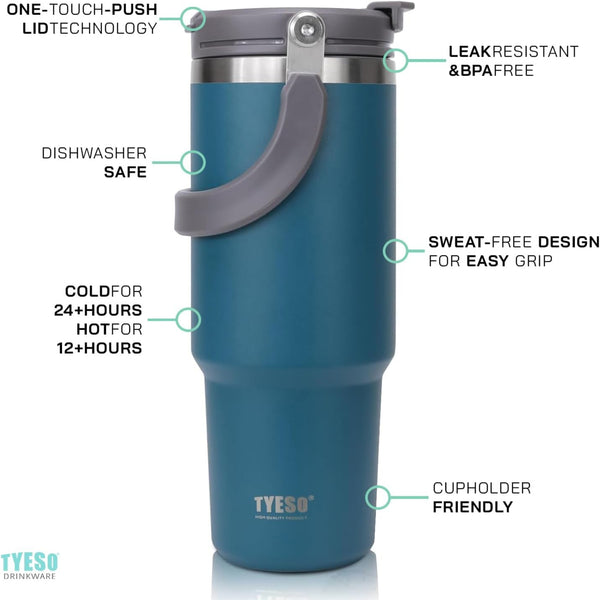 900ML TYESO Multifunctional Vacuum Insulated Bottle