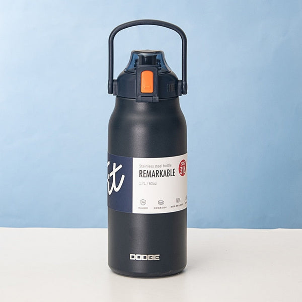 Dodge Thermos Bottle With Straw