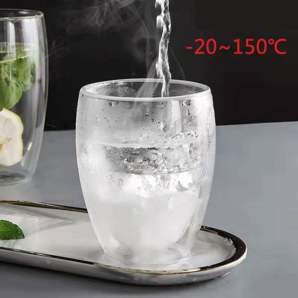 Duplex Double-Walled High Borosilicate Glass Mug