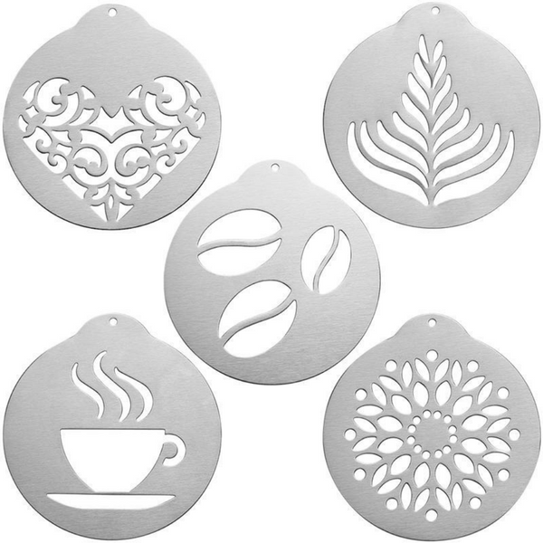 Barista Coffee Art Stencils