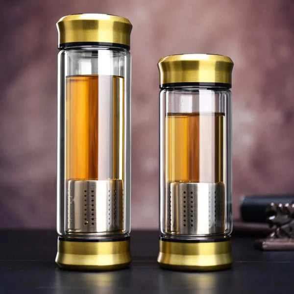 Triplex Glass Bottle Tea Infuser
