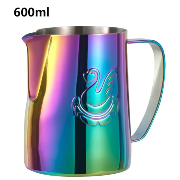 Starbrew Swan Non-Stick Milk Steaming Frothing Latte Art Pitcher - 600ml Assorted Colors