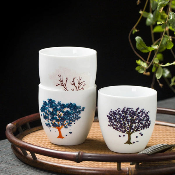 Japanese Sakura Color-Changing Teacup