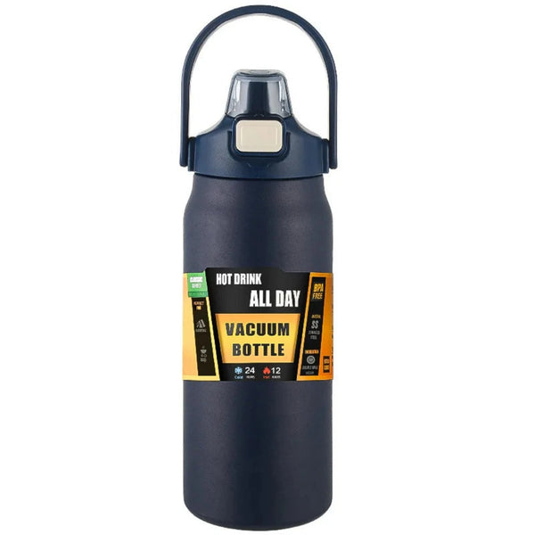 All Day Portable Thermos with Straw Vacuum Bottle