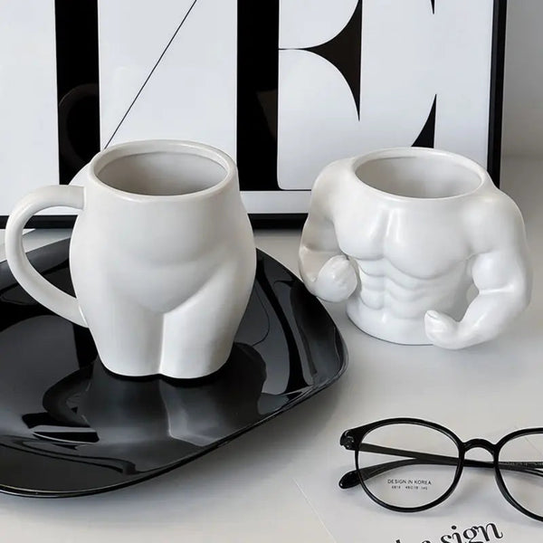 Funny Butt And Man Chest Ceramic Mug