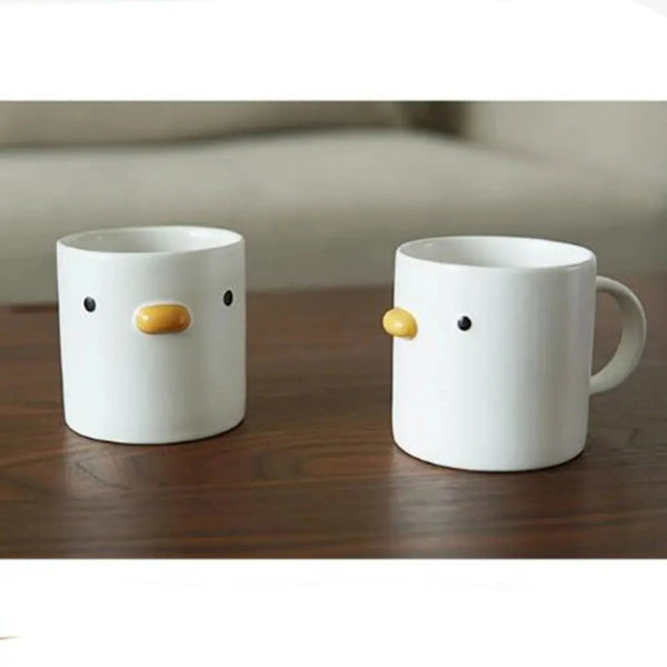 Little Fluffs Ceramic Duck Shaped Mug