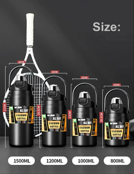 All Day Portable Thermos with Straw Vacuum Bottle