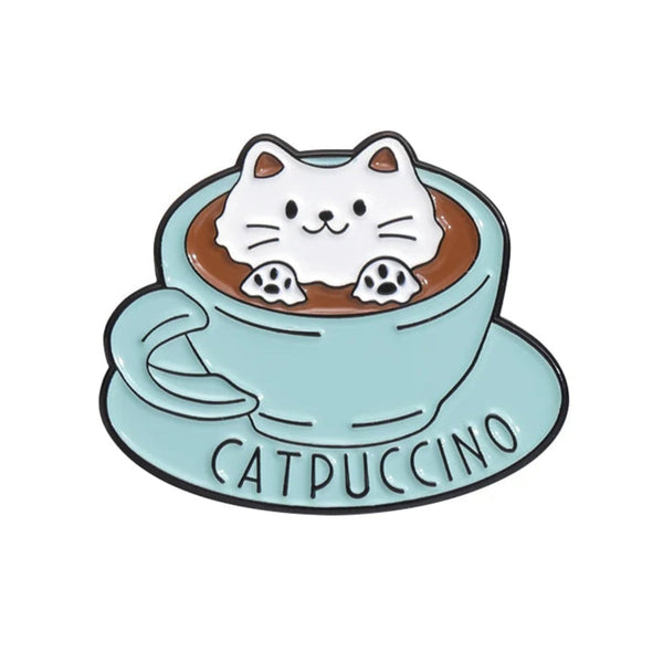 Ommmeow Cat Brooch Enamel Pin