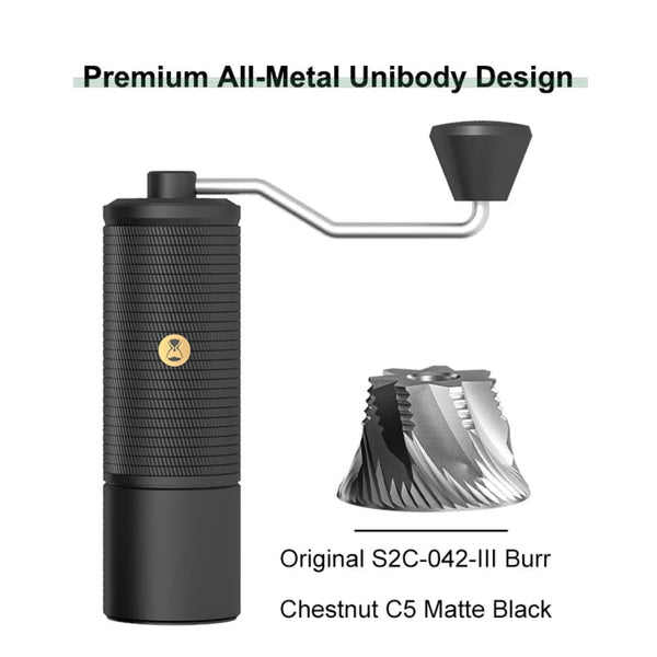 TIMEMORE Chestnut C5 Manual Coffee Grinder - 42mm S2C Burrs for Espresso & Pour Over