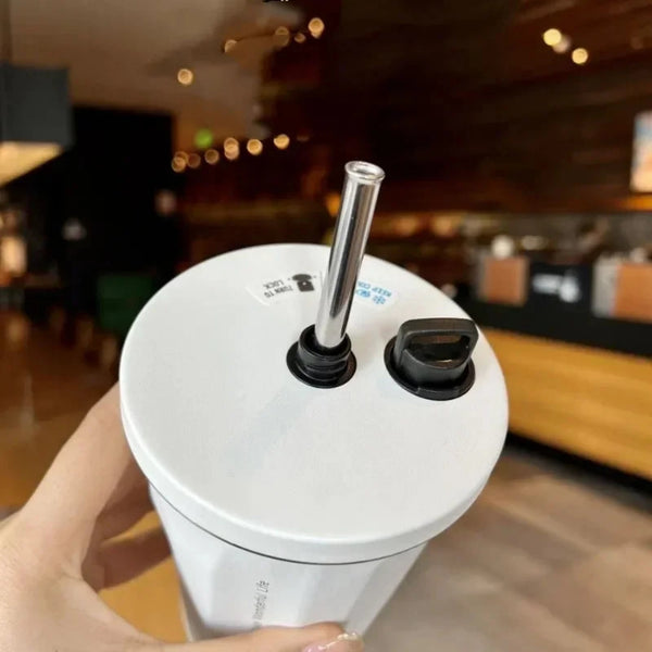 TYESO Vacuum Insulated Cup With Retractable Straw