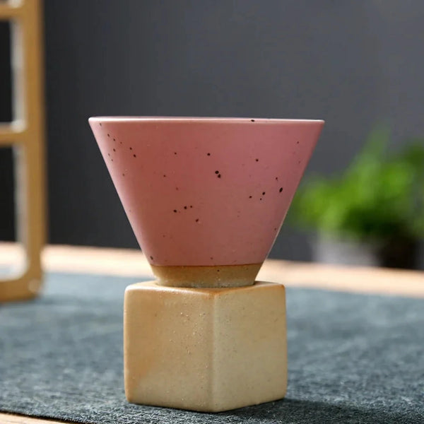 Conical Coffee Mugs With Stands