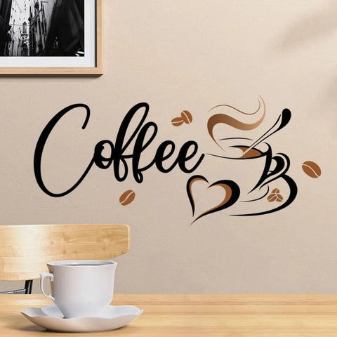 Home Cafe Coffee Cup Wall Sticker