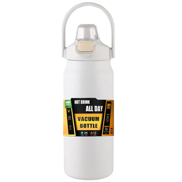 All Day Portable Thermos with Straw Vacuum Bottle