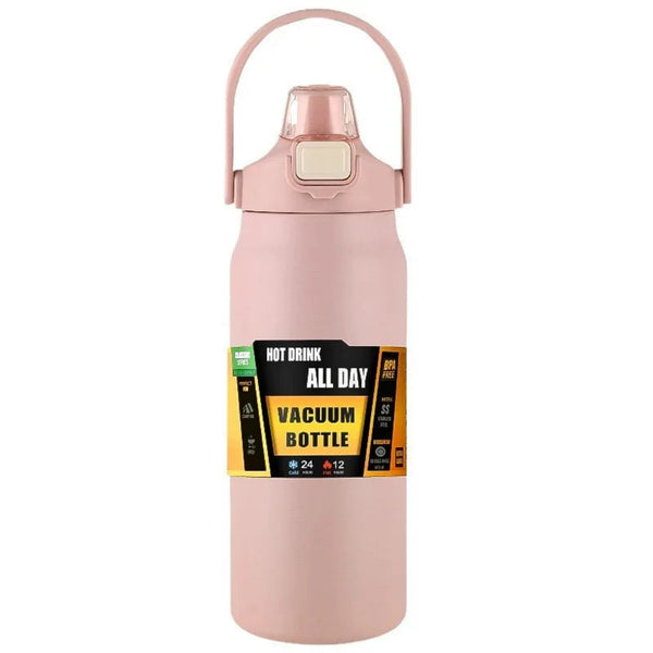 All Day Portable Thermos with Straw Vacuum Bottle