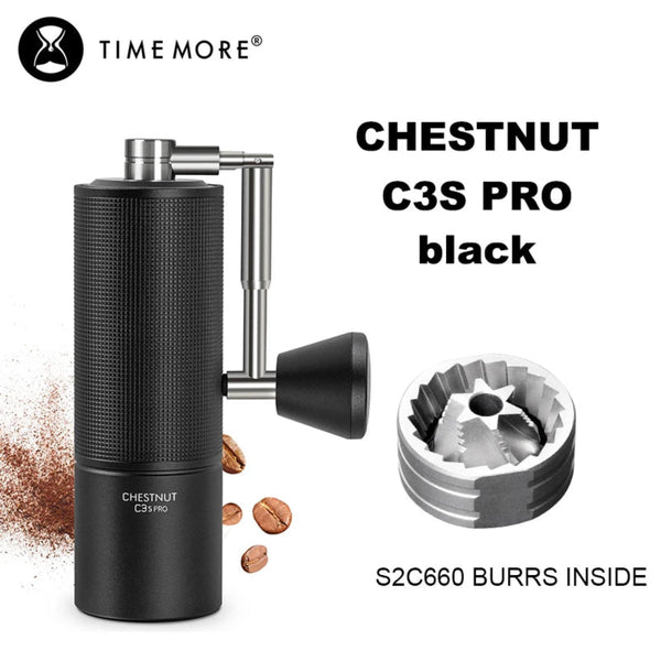 TIMEMORE Chestnut C3S Pro Manual Coffee Grinder - Foldable Handle - All-Metal Body
