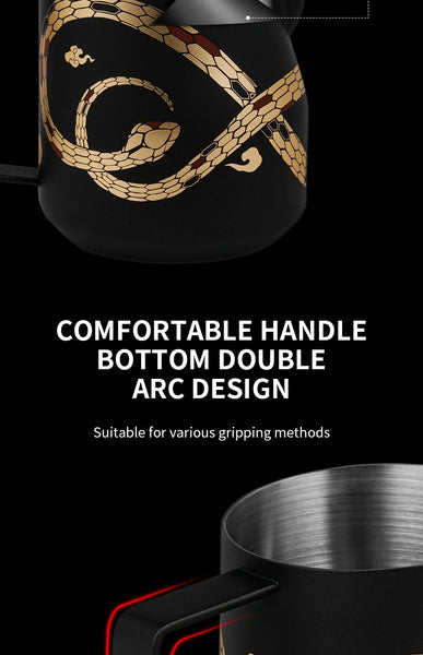 MHW-3BOMBER Serpent Latte Art Pitcher 450/500/600ml