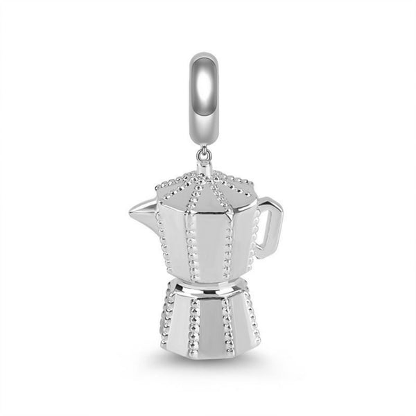 Luxyglo Sterling Silver Moka Pot Charm