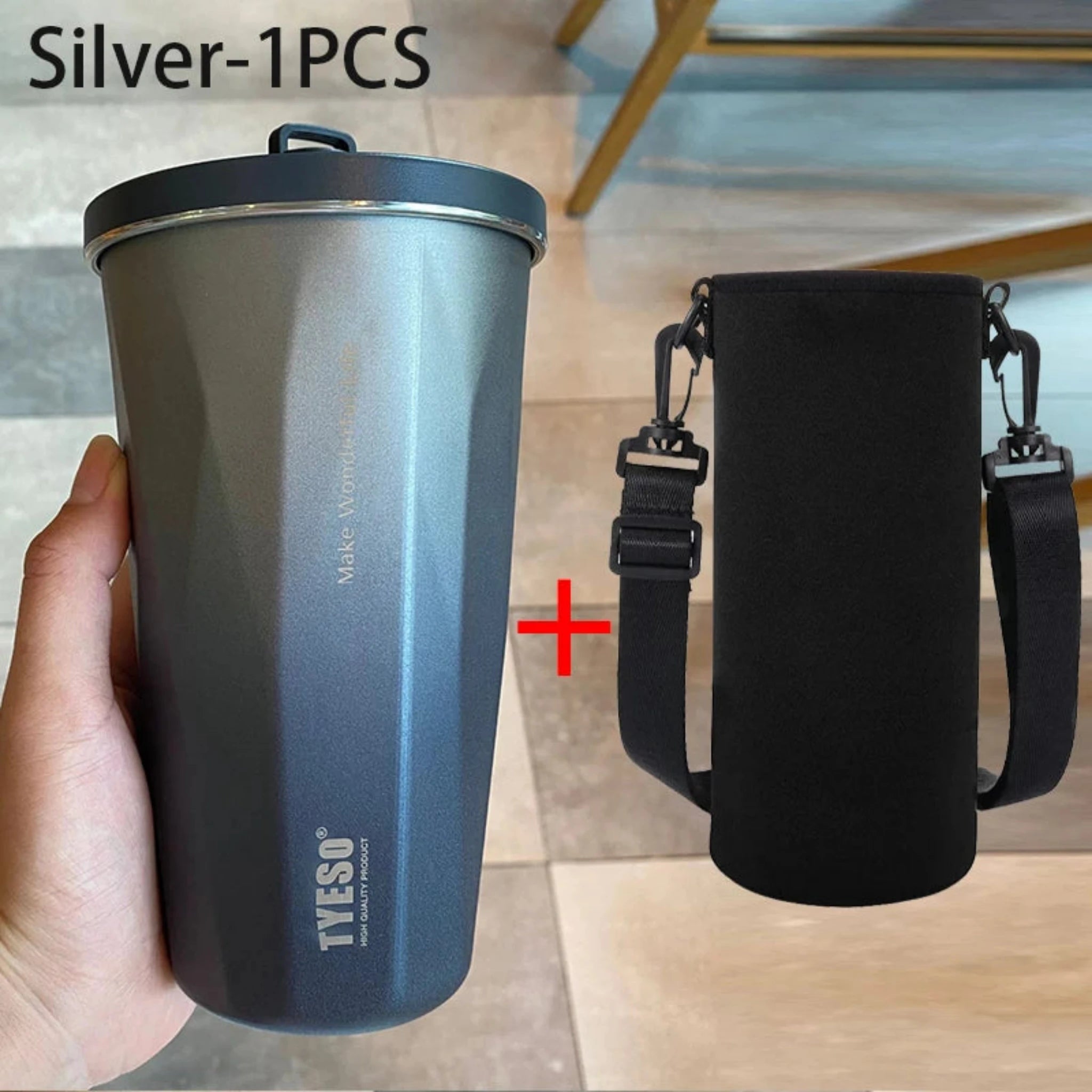 TYESO Portable Vacuum Insulated Tumbler