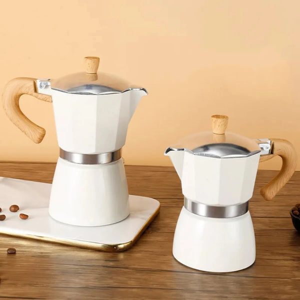 Soletti Pellini Vintage Wooden Coffee Moka Pot