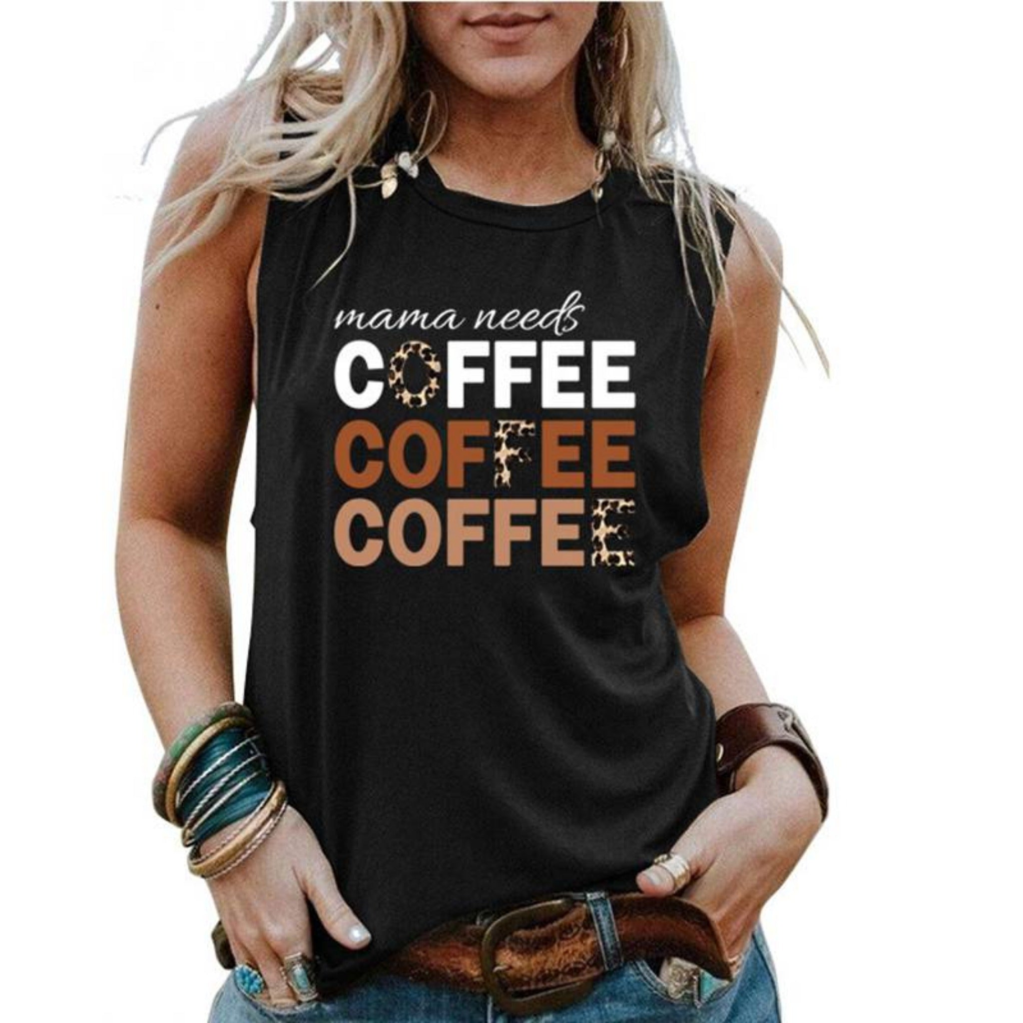 Mama Needs COFFEE Women Tank Top