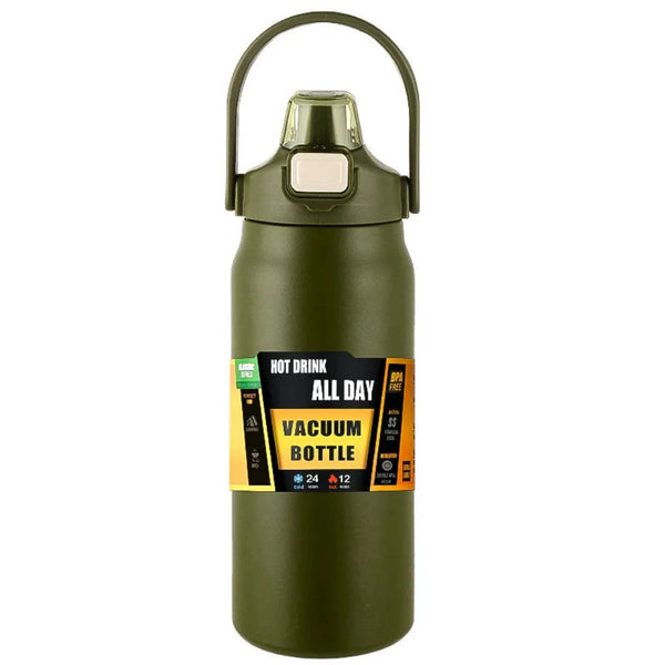 All Day Portable Thermos with Straw Vacuum Bottle