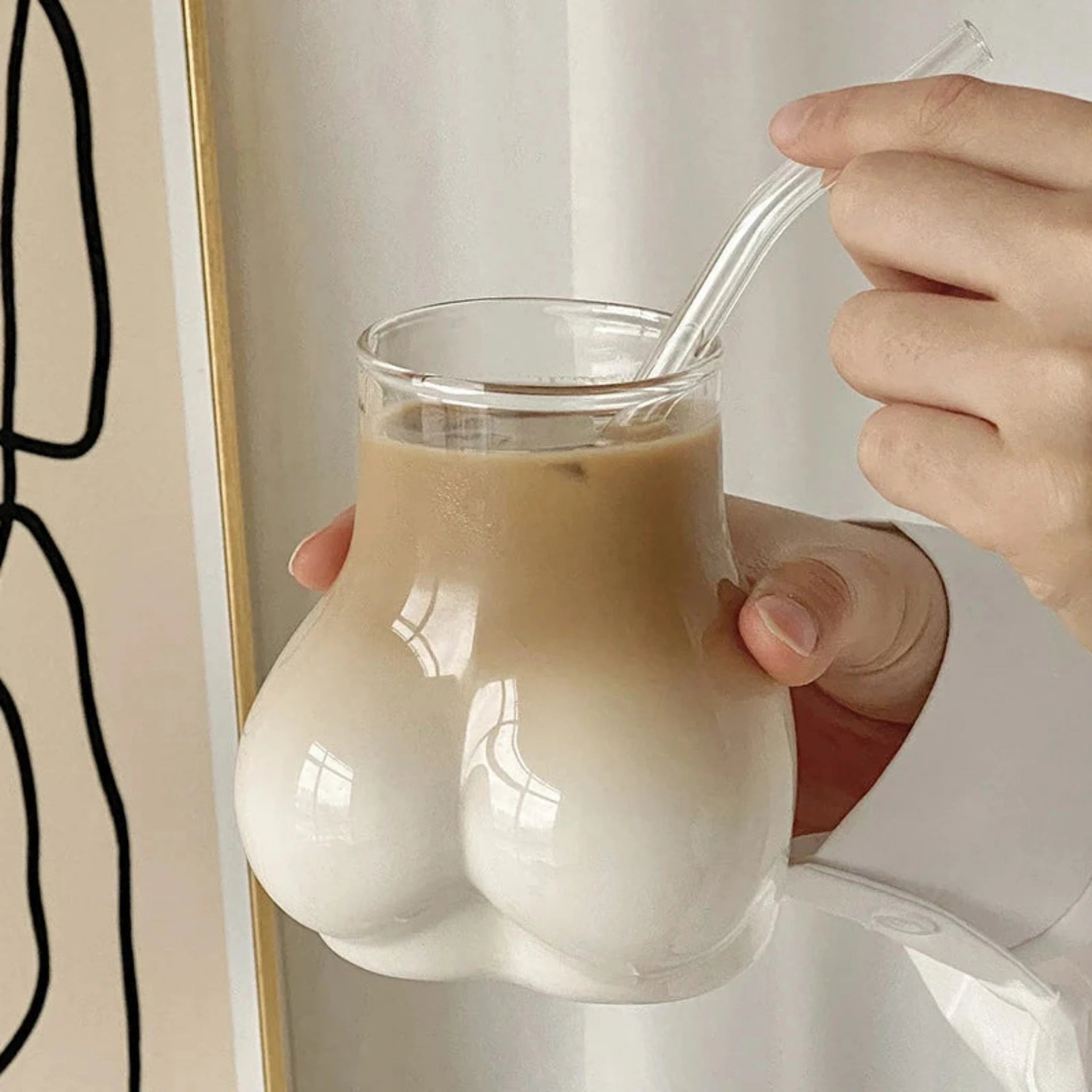 The Butt Shot Coffee Glass