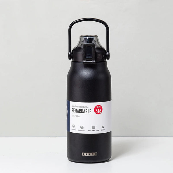 DODGE 1700ML Tumbler, Large Stainless Steel Thermos, 1.7L Water Bottle, Insulated Vacuum Flask.