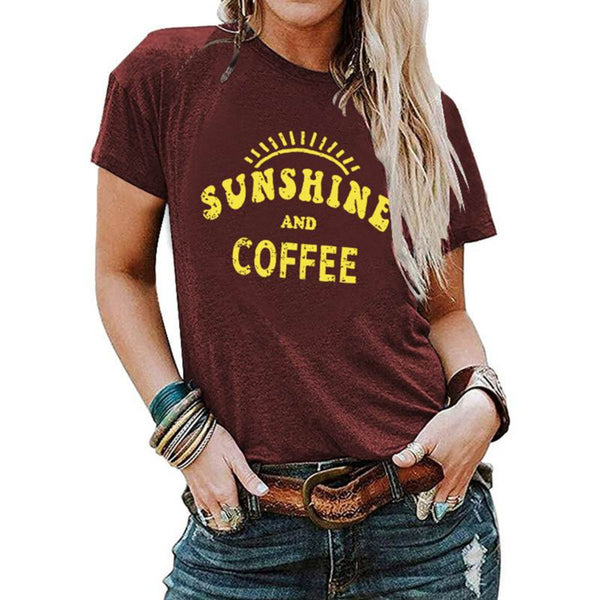 Sunshine And Coffee Women T-Shirt