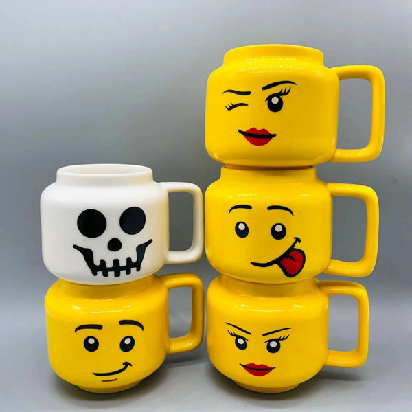 Face Impish Expression Ceramic Mug