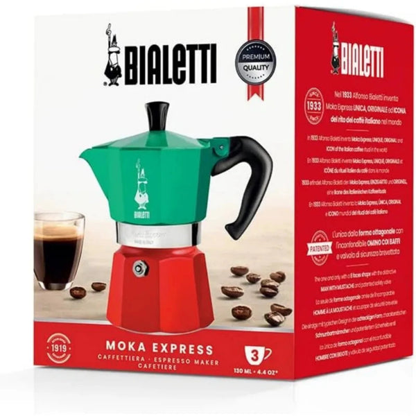 Bialetti Moka Express Classic Octagonal Moka Pot, 3 Cups