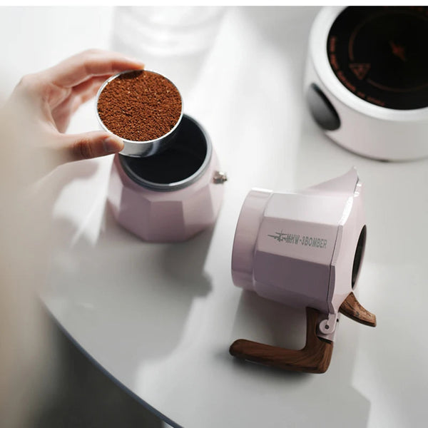 MHW-3BOMBER Double Valve Espresso Flipped Moka Pot