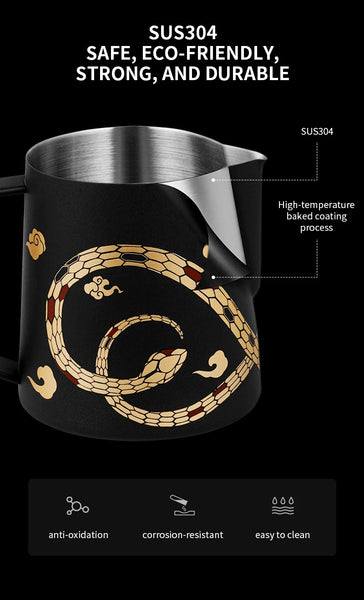 MHW-3BOMBER Serpent Latte Art Pitcher 450/500/600ml