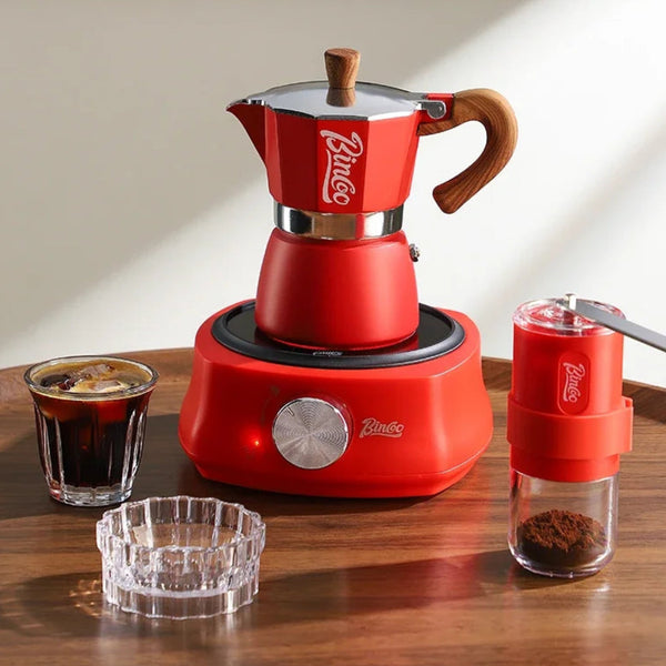 Bincoo Electric Moka Pot Espresso Maker | 150ml & 300ml Italian Coffee Maker