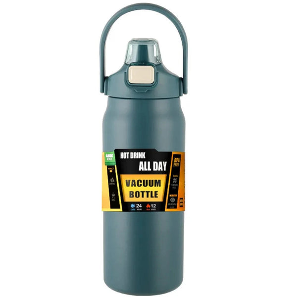 All Day Portable Thermos with Straw Vacuum Bottle