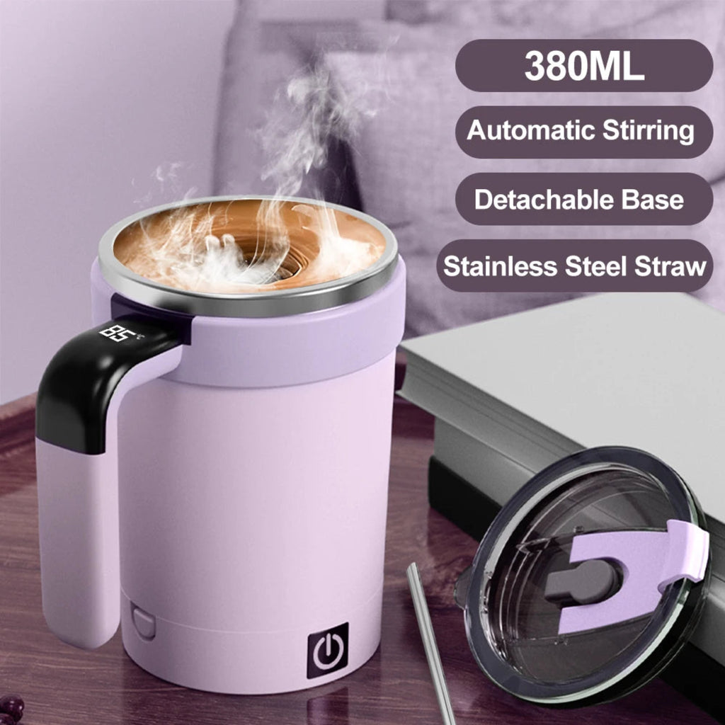 Automatic Magnetic Electric Self-Stirring Mug – Mixes Coffee, Milk, Tea, Beer!