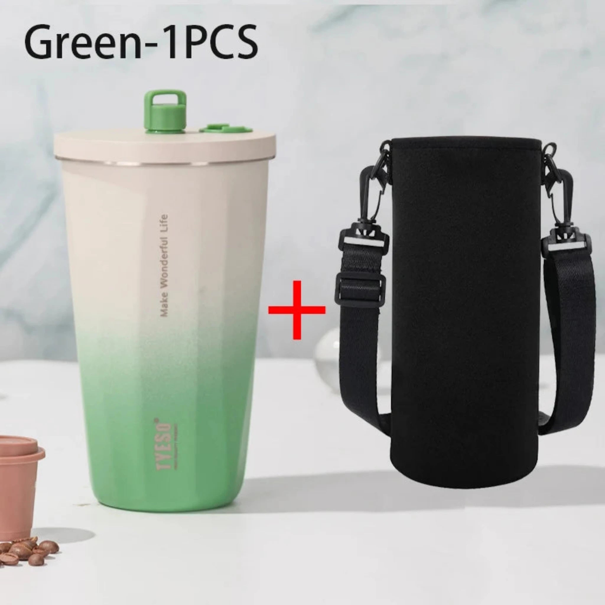 TYESO Portable Vacuum Insulated Tumbler