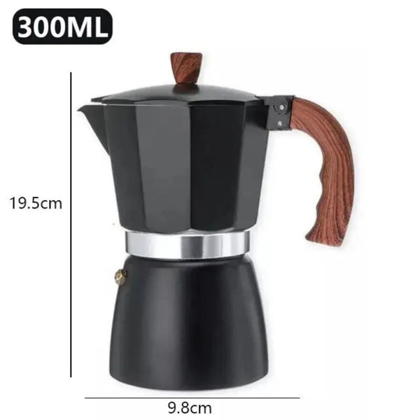 Soletti Pellini Vintage Wooden Coffee Moka Pot